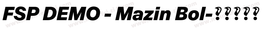 FSP DEMO - Mazin Bol字体转换